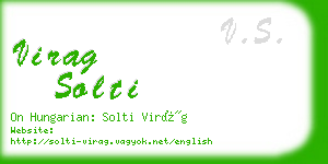 virag solti business card